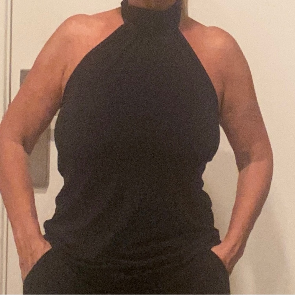 Elegant Black Halter Top s
